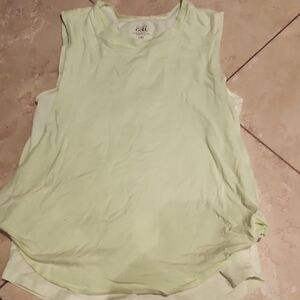Athleta Light Lime Green Kids Tank Top